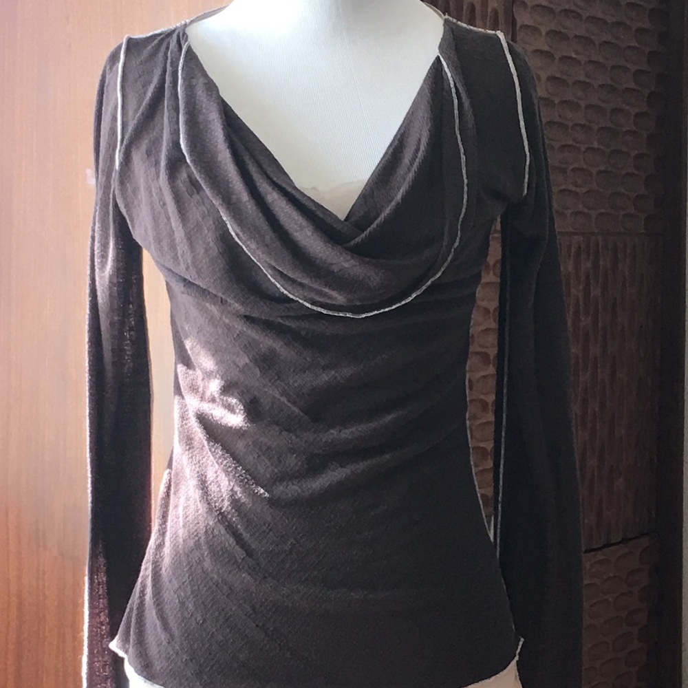 Cowl neck lightweight blouse